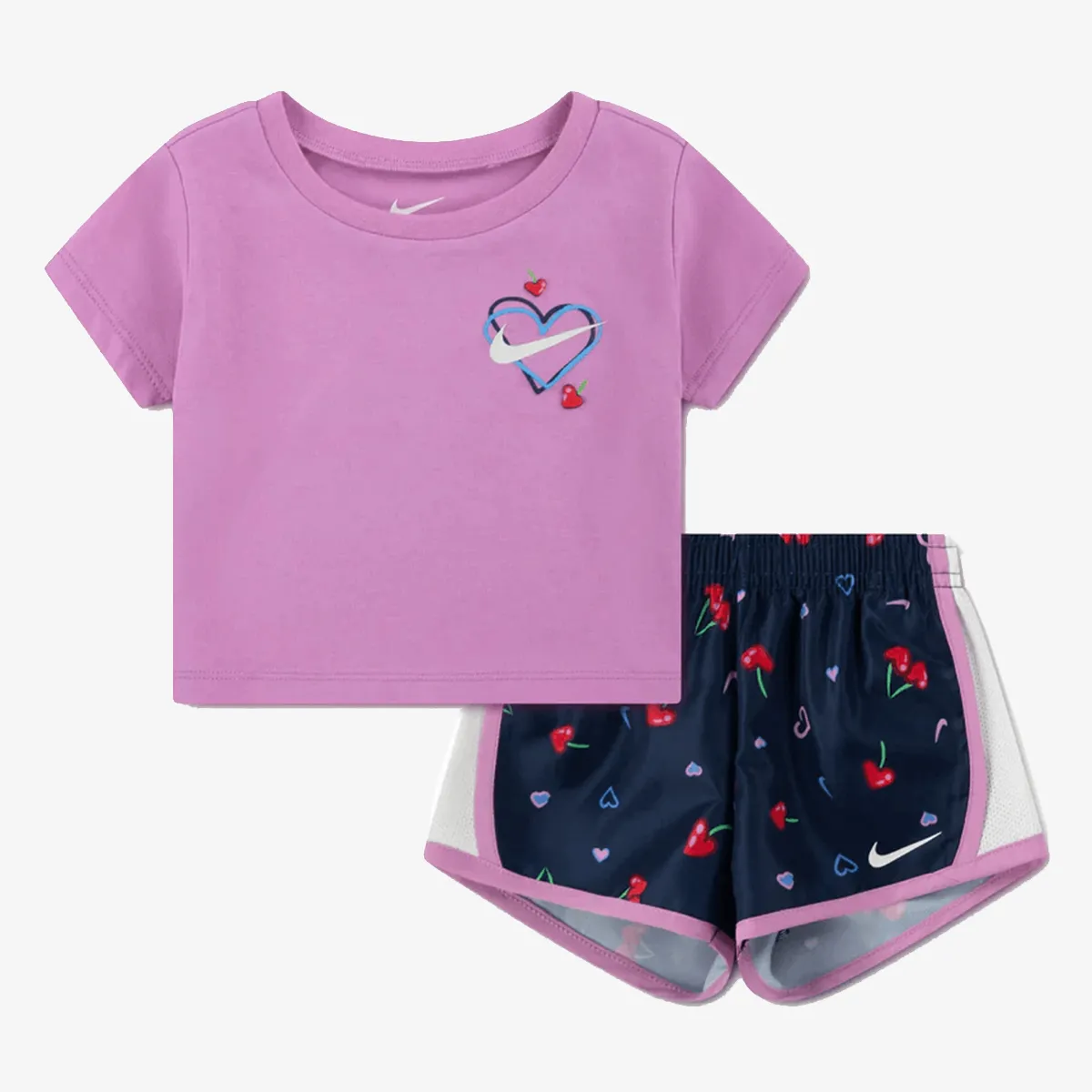 Nike ŠORC I MAJICA Cherry 