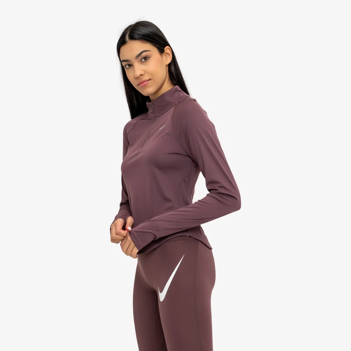 Nike Majica dugih rukava W NK TEMPO SWSH HBR DF HZ TOP 