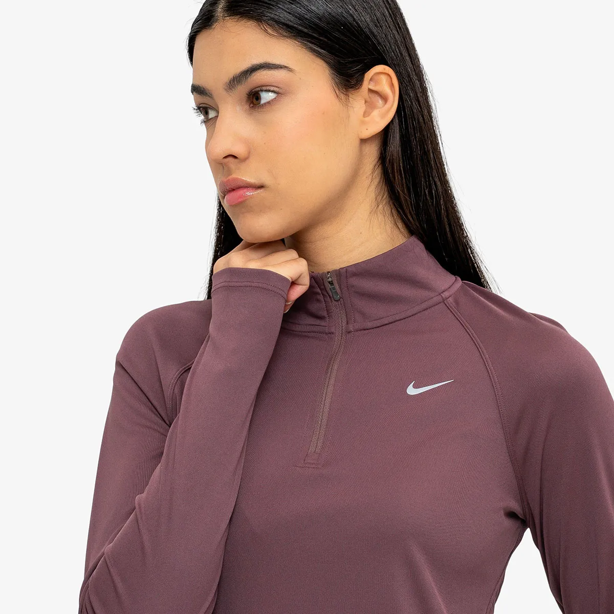 Nike Majica dugih rukava W NK TEMPO SWSH HBR DF HZ TOP 