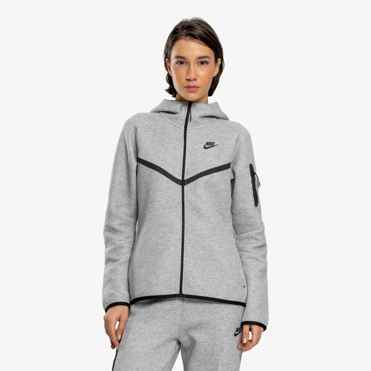 Nike Dukserica W NSW TCH FLC WR FZ HDY 2 