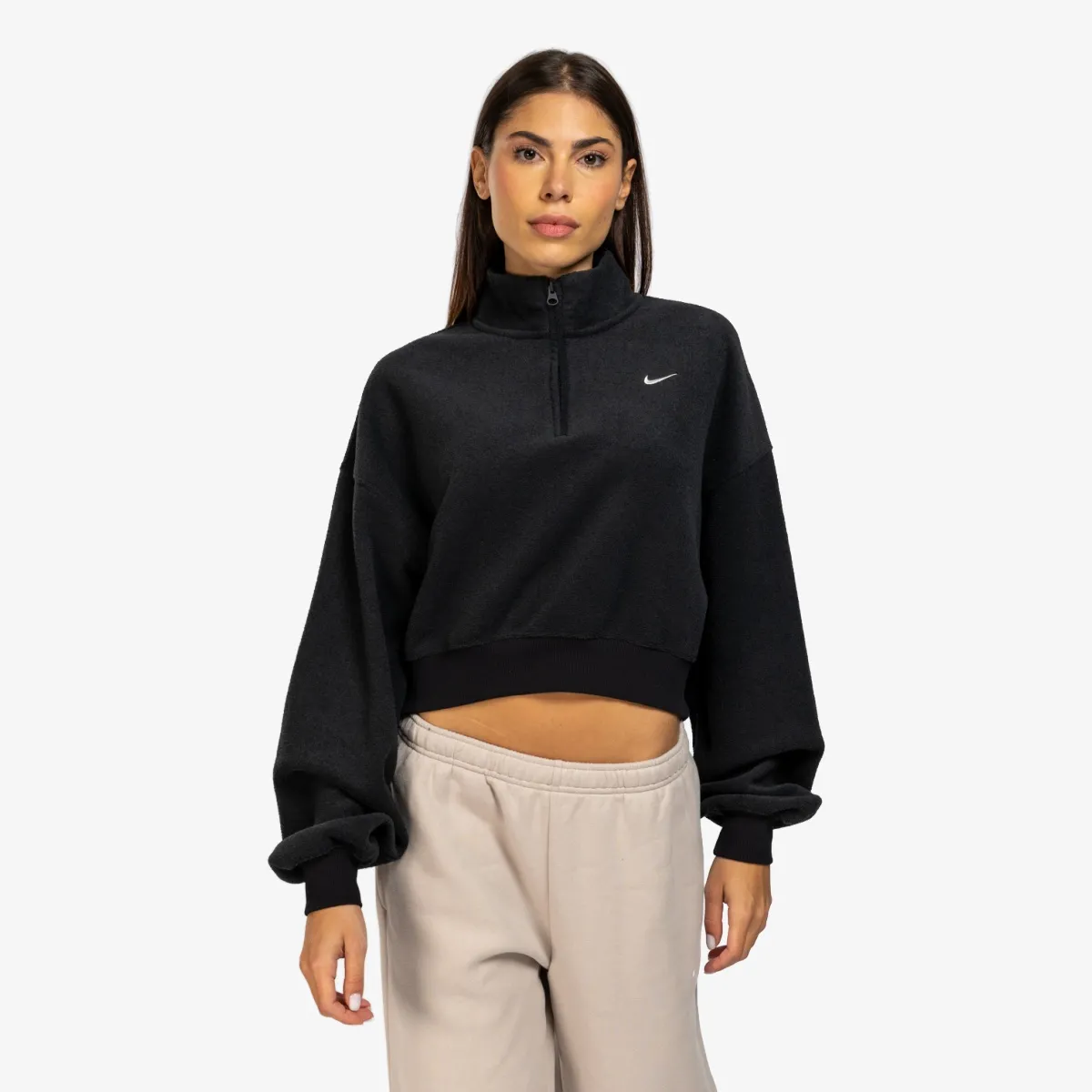 Nike Dukserica W NK STDO FLC PLSH OS CRP QZ