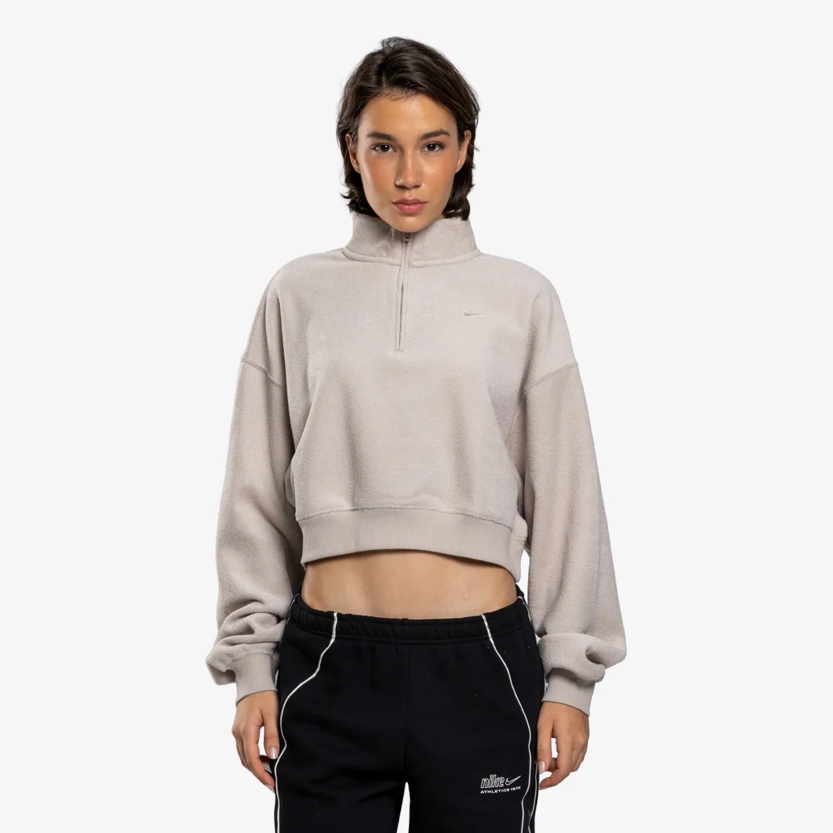 Nike Dukserica W NK STDO FLC PLSH OS CRP QZ