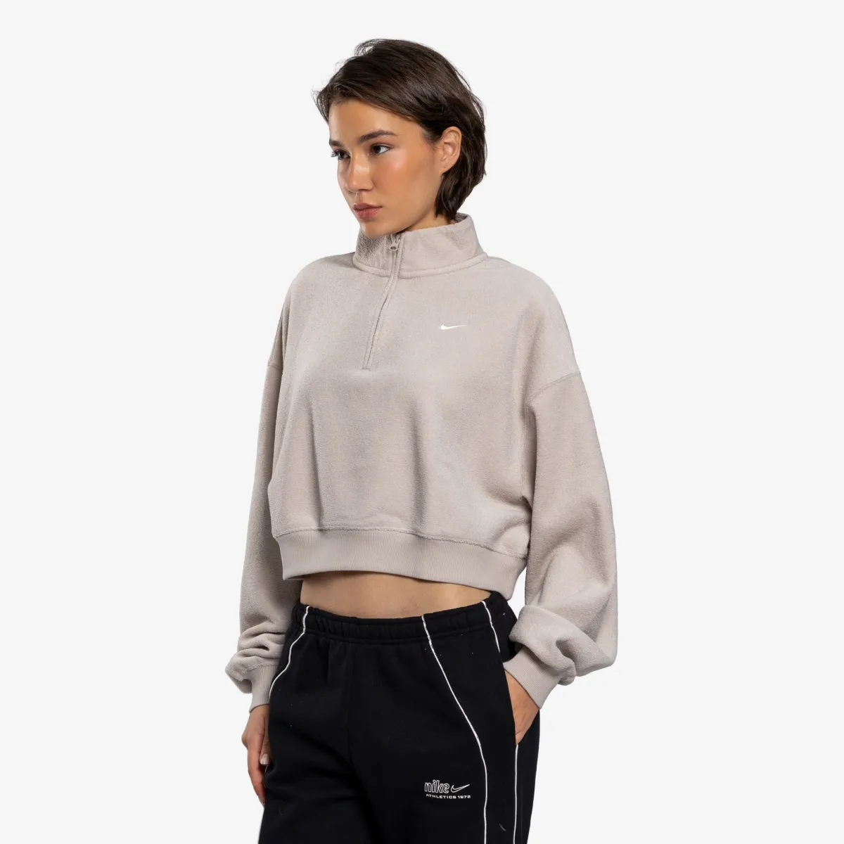 Nike Dukserica W NK STDO FLC PLSH OS CRP QZ 