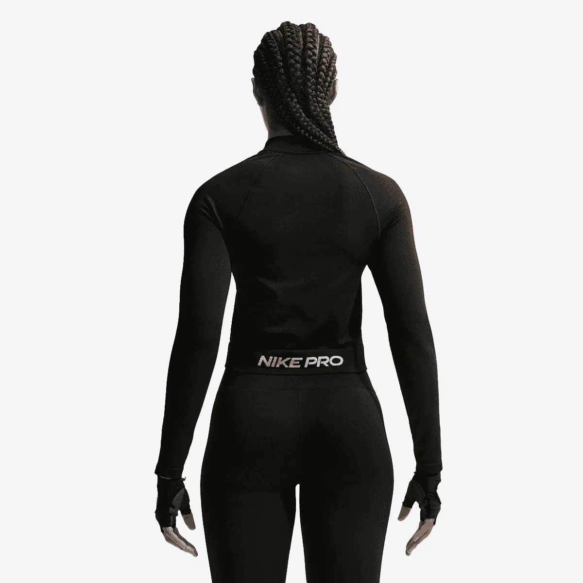 Nike Majica dugih rukava Pro Dri-FIT Seamless Full Zip Midlayer
