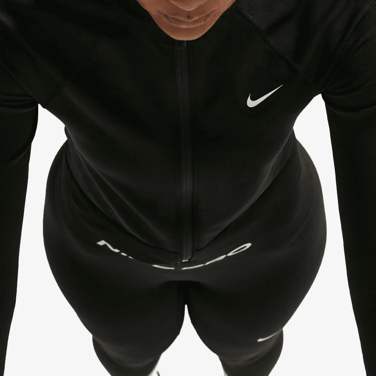 Nike Majica dugih rukava Pro Dri-FIT Seamless Full Zip Midlayer