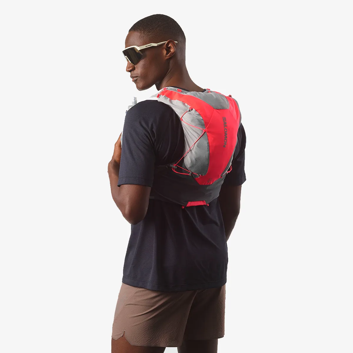 Salomon Prsluk ADV SKIN 12 SET-CASTELROCK-ALLOY-NEON FL