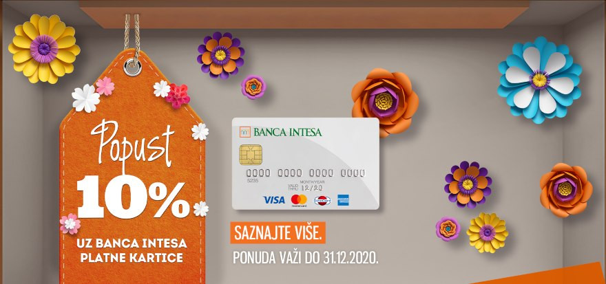 POPUST UZ BANCA INTESA PLATNE KARTICE