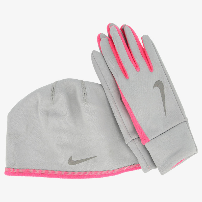 JR NIKE Set WOMEN'S NIKE RUN THERMAL HAT AND GLOVE S