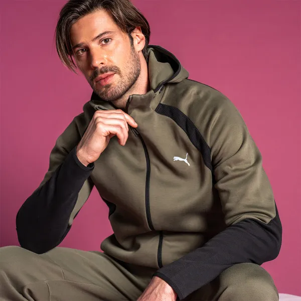 PUMA Dukserica PUMA EVOSTRIPE FZ Hoodie DK 