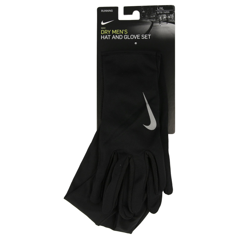 JR NIKE Set MEN'S NIKE RUN DRY HAT AND GLOVE SET L/X