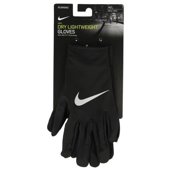 JR NIKE Rukavice NIKE MILER RUNNING GLOVE M/L BLACK/SILVE 